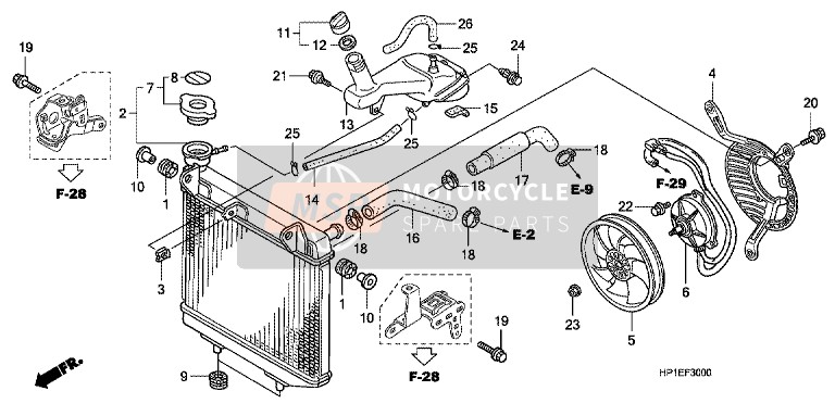 Honda SH125D 2017 Headlight for a 2017 Honda SH125D